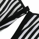 Hair Cutting/Barbers Cape - Adjustable Black and White Stripe Hairdressing  K8Q1