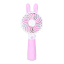 Pink Mini Usb Handheld Selfie Sticks With Rechargeable Air Cooling Fan Trav