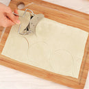 Stainless Steel Wraper Dough Presser CutteDumpling Pie Mould Maker Pastry ToolJR