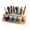 Practical Holder Organizer Wooden Multifunction Leather Tools Storage Rack DIY