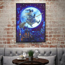 5D DIY Special Shaped Diamond Painting Witch Cross Stitch Mosaic Craft Kits