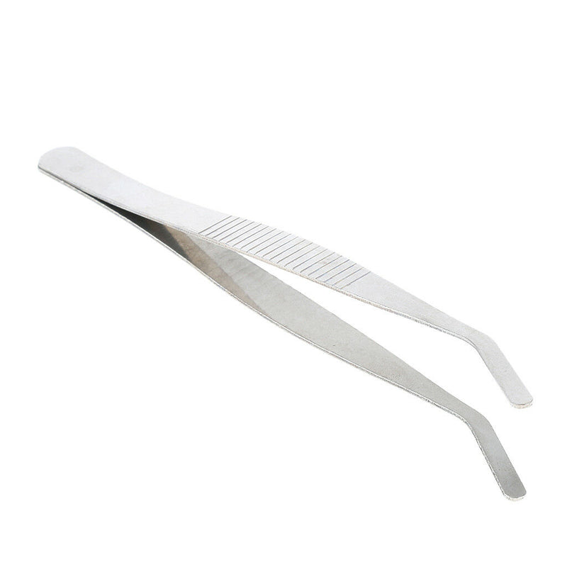 Curved Round Tip Stainless Steel Tweezers 12 cm / 4.7 inch Lab