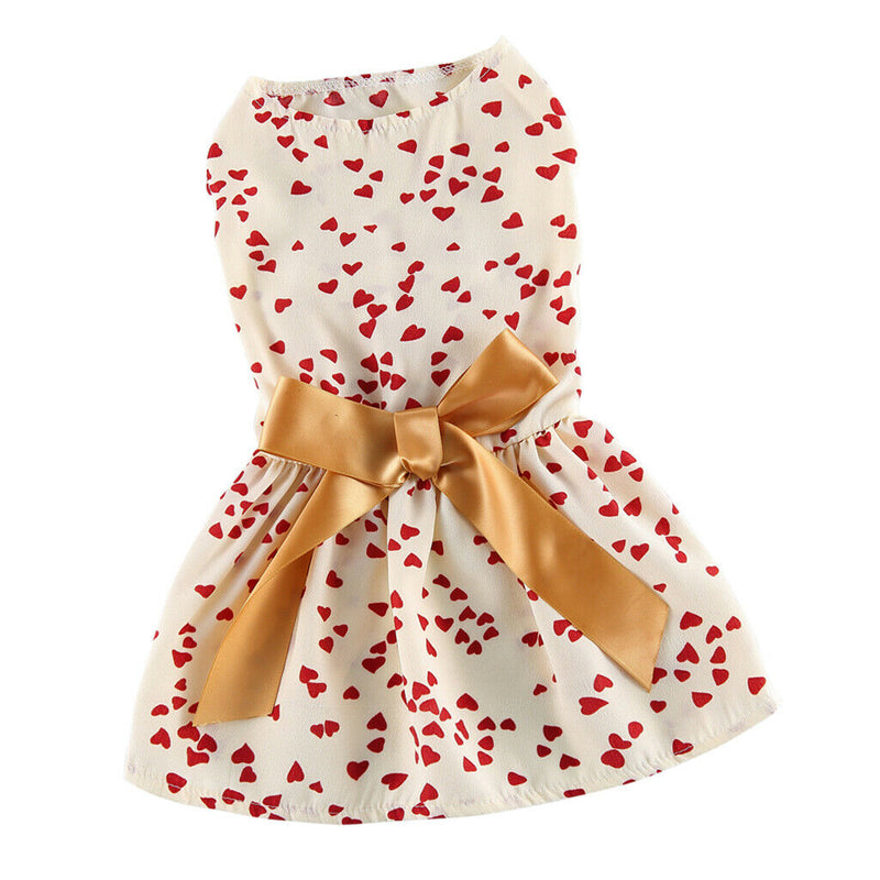 2pcs/set Pet Outdoor Dress For Pet Princess Costume Xmas Year Party Decor