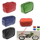 Universal Tool Kit Bag Leather Storage Tool Pouch Sport Luggage Travel  Red