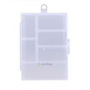 Clear Plastic 6Slot Jewelry Storage Box Case Craft Organizer Bead Holder Fixable