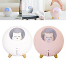 2Pcs Portable USB Mini Lovely Cat Humidifier Diffuser LED Night Light for Home