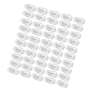 25 Pairs Silicone Eyeglass Nose Pads Oval Push On