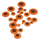 25pcs/Lots Alto Saxophone Pads Cushion Multi-size for Saxophonist (Orange)