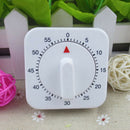 New 60 Mins Mechanical Home Kitchen Cooking Count Down Timer Counter Alarm White
