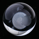 60mm Dandelion Crystal Ball Glass Sphere Display Meditation Ball Home Decoration