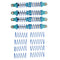 1/10 Scale RC Crawlers Metal Front Rear Shock Absorber 100mm for RC4WD D90