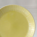 8.66" Round Embossment Pattern Ceramic Dish Plate Tableware Household,Yellow