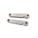 2 Pcs Stainless Steel Metric Screw Pitch 60+55 Degree Thread Measuring Gauge  3c