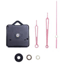 1 Set Silent Large Wall Clock Quartz Movement Mechanism Black And Red Hands D7W3