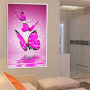 5D DIY Diamond Painting Red Butterfly Embroidery Cross Stitch Mosaic Decor