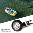 Air Pressure Gauge 5 PSI Thermometer Connector for Inflatable Boat Kayak