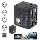 World USB Travel Plug Universal Power Adapter Electric Converter US/AU/UK/EU