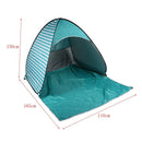 Outdoor 2 Person Beach Camping Tent Anti-Uv Portable Quick Sunshade Shelter