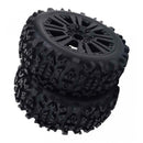 4pcs RC Tires and Wheel Rims Set Foam Inserts 12mm Hub for 1/8 Scale on Road