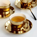 Gilded Tea / Coffee Cup And Saucer, Coffee Cup In
