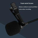 Lavalier Microphone Lapel Condenser Mic Omnidirectional Noise Canceling for