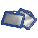 5 Pcs horizontal synthetic leather with personal badge-holder with name, co I2J1