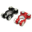 2Pcs Aluminum Positive & Nagative Car Battery Terminal Clamp Connector ES