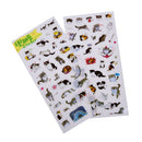 6 Pcs/Pack Korea Transparent Pvc Stickers Cute Cat Diary Photo Album Stickers ES