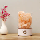 USB Real Himalayas Salt Crystal Rock Lamp Good for Health Small Mineral Neg