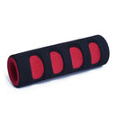 Pair Road Bike Bicycle Foam Handle Bar Grips Black and Red