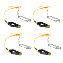 4pcs Power Grip Release Clip Outrigger Downrigger Release Clips & 17" Leader