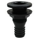 Black Plastic 1-1/4'' Marine Thru-Hull Connector Replacement Yacht Parts