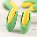 2pcs Erasers Cartoon Corn Shape Eraser Rubber Stationery School Office Supp O5E1