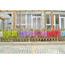 2Pcs Artificial 5-Fork Silk Hanging Plants Lilac Flower Garland Decor White