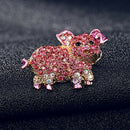 Women's Fashion Natural Animal lovely Alloy Rhinestone Brooch Pins For Wome Z4U3