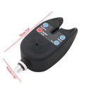 Electronic 2 LEDs Light Fish Bite Sound Alarm Alert Bell For Fishing Rod Adjust