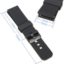 Sport Silicone Wrist Bracelet Band Strap For Pebble Time Galaxy R380 Smart-Wat