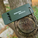 1pc Plastic Survival Whistle 3 Frequency Outdoor Emergency Rescue Aid Kit