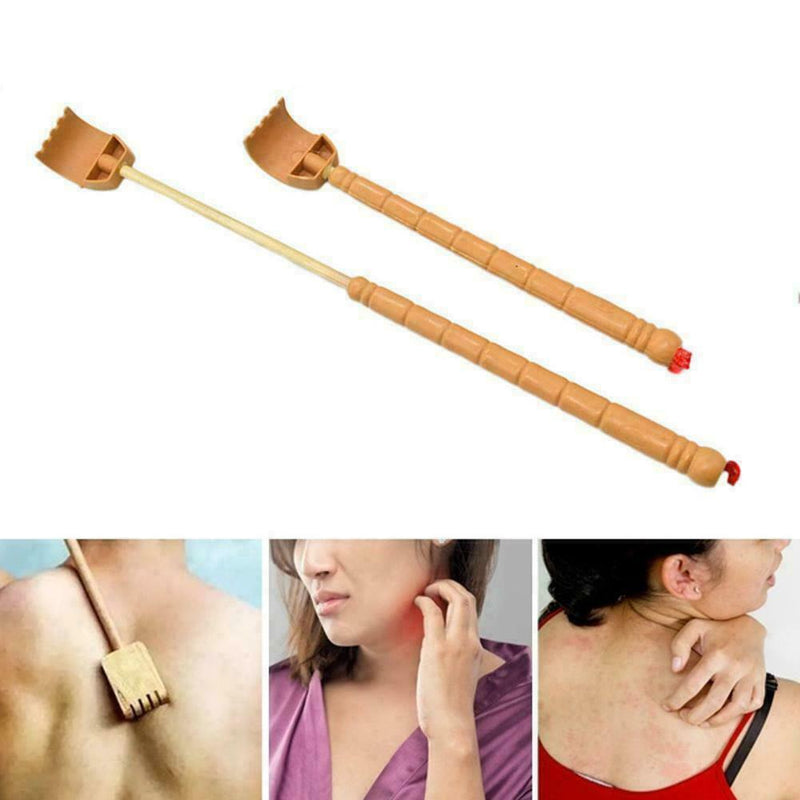 Wooden Bamboo Telescopic Back Scratcher Extendable Itching Self Massager HOT!