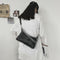 Women Solid Color Crossbody Shoulder Bag PU Chain Lady Travel Messenger Satchel