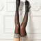 Women Sexy Leopard Print Stockings Lace Top Sheer Thighs High Quality Stocki Bj