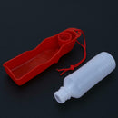 250ml Dog Water Bottle Feeder Portable Outdoor Pet Drinking Bottle(Red)
