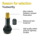 TR413 Snap-in Tire Valve Stems Short Black Rubber Valve Practical U1P4 P3A0 Q0E7