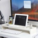 Desk Storage Shelf Office Desktop Organizer Phone Keyboard Storage Open She I7I1