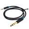 3.5mm to 6.5mm Male to Male Adapter Audio Cable for Amplifier Guitar 0.5m