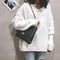 Fashion Women Shoulder Messenger Handbag Chain Leather Evening Bag (Black) A#S