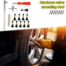 23pcs/set Valve Cores+Valve Stems+Core Remover+Metal Stem Puller+4 Way Tool Kits