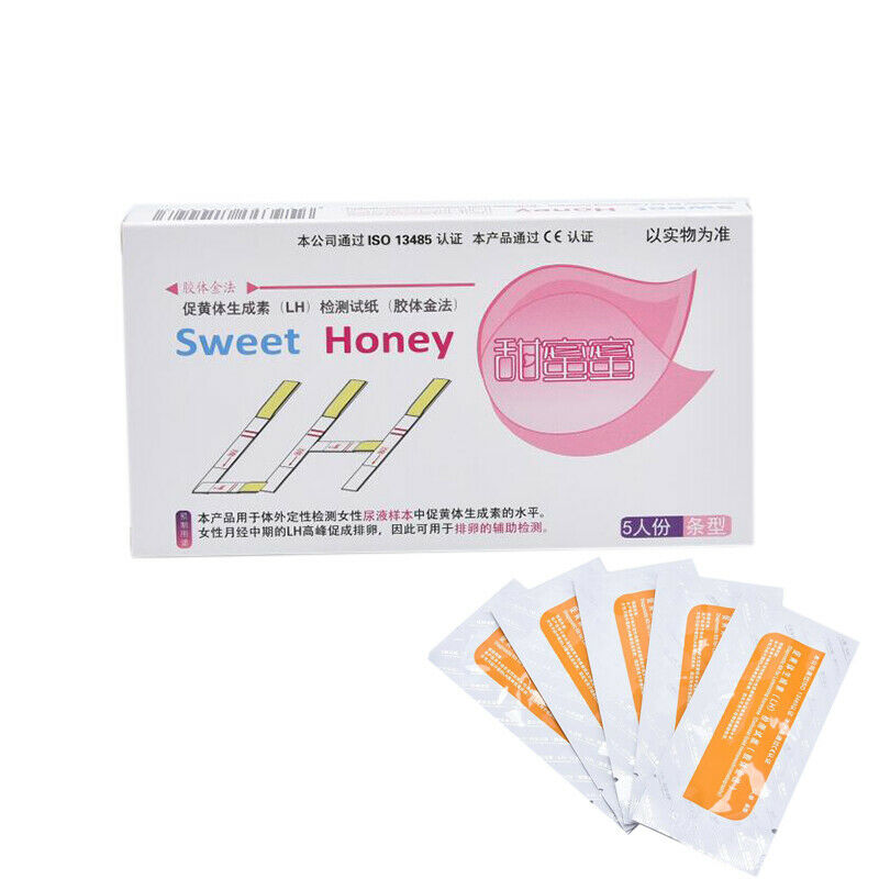 5pcs/box Ovulation Test Strips Urine Testing Kits LH Fertility Test Paper St Gw