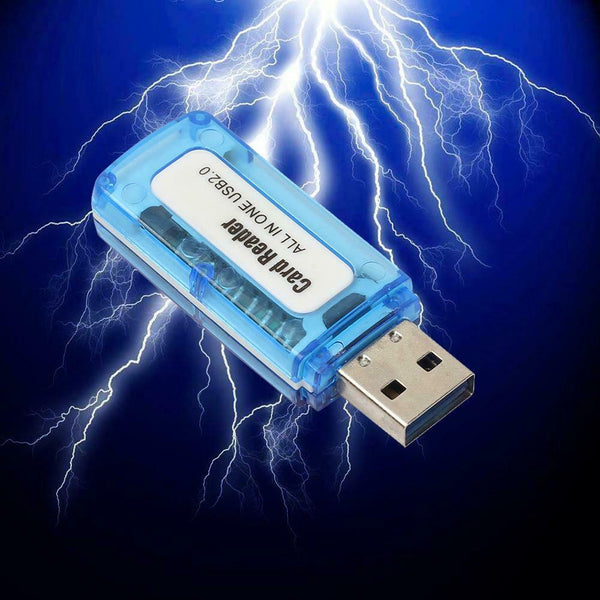 Portable 4 in 1 Memory Multi Card Reader USB 2.0 for SD/TF/T-Flash/M2 Card
