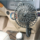 Portable Car Vehicle Cooling Cool Air Fan Car Mini Fan Cooling Fan Black